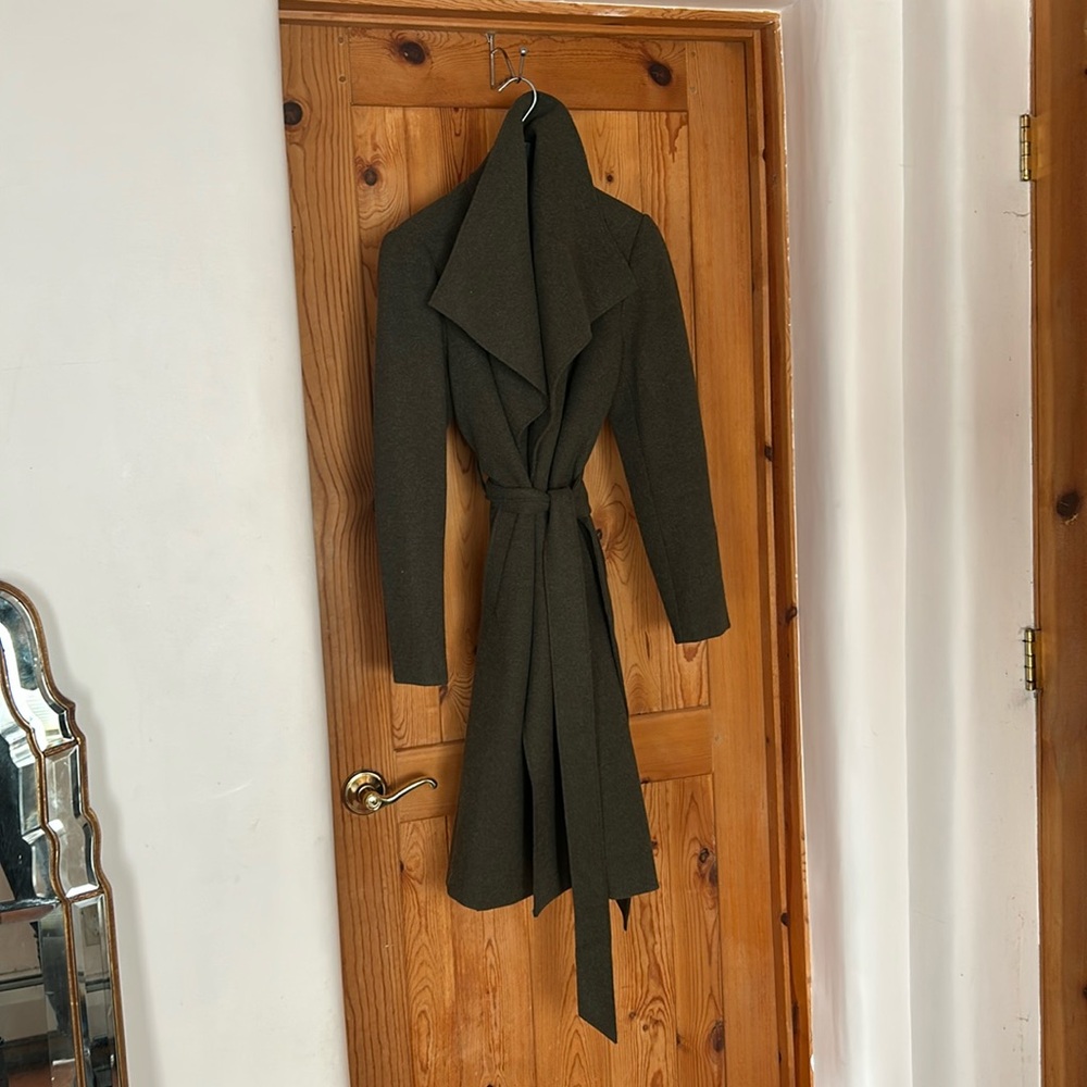 Noize. Medium Army Green Belted Coat